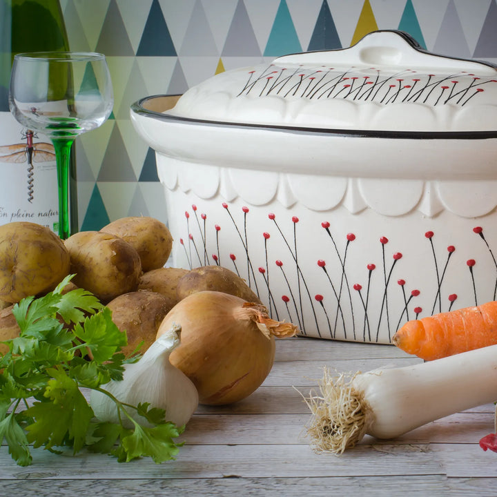 Oval hatching terrine