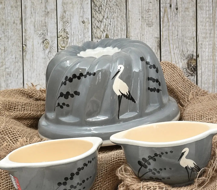Kougelhopf gris cigogne épis Moules à Kougelhopf Poterie Beck