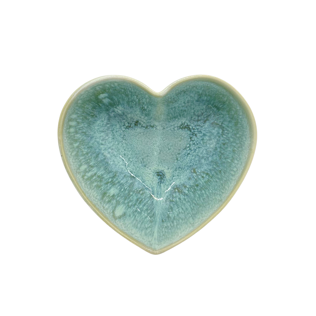 Bol coeur vert celadon
