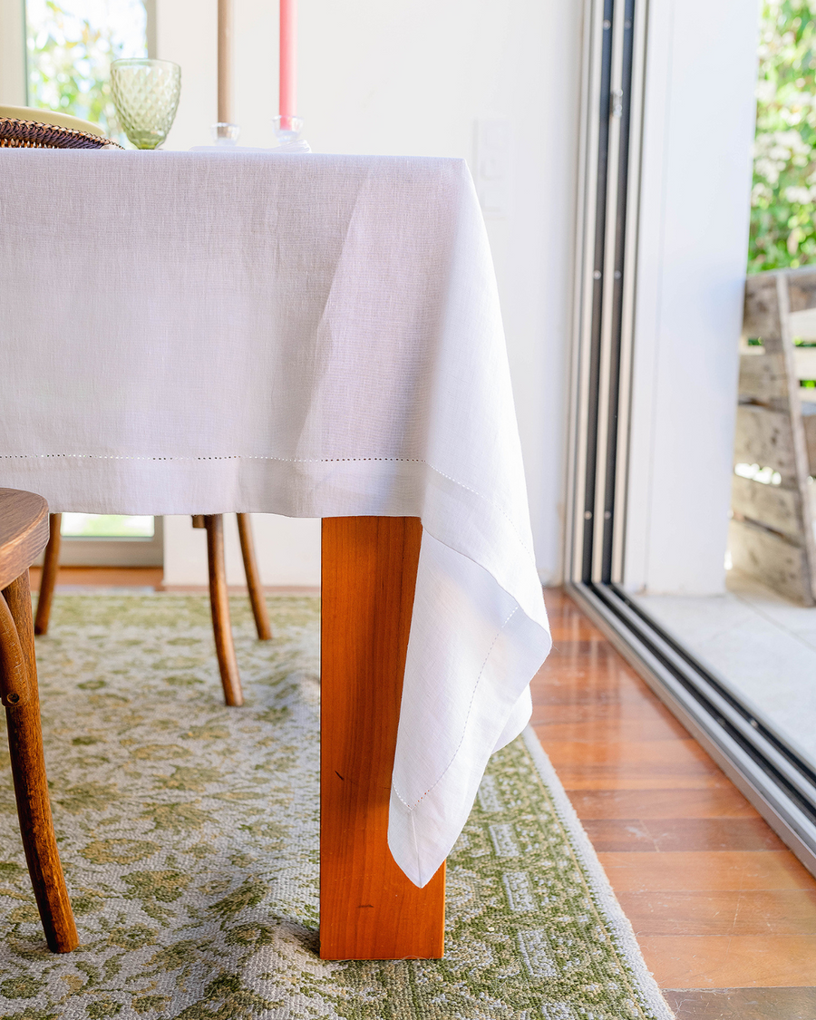Nappe en lin/coton avec point ouvert Nappes Mariaida Home