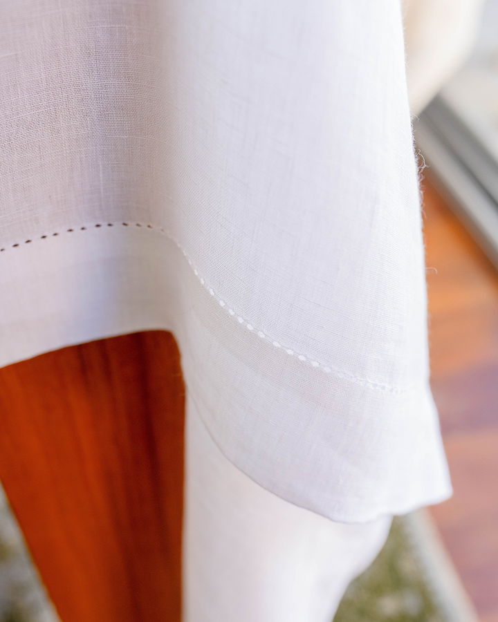 Nappe en lin/coton avec point ouvert Nappes Mariaida Home