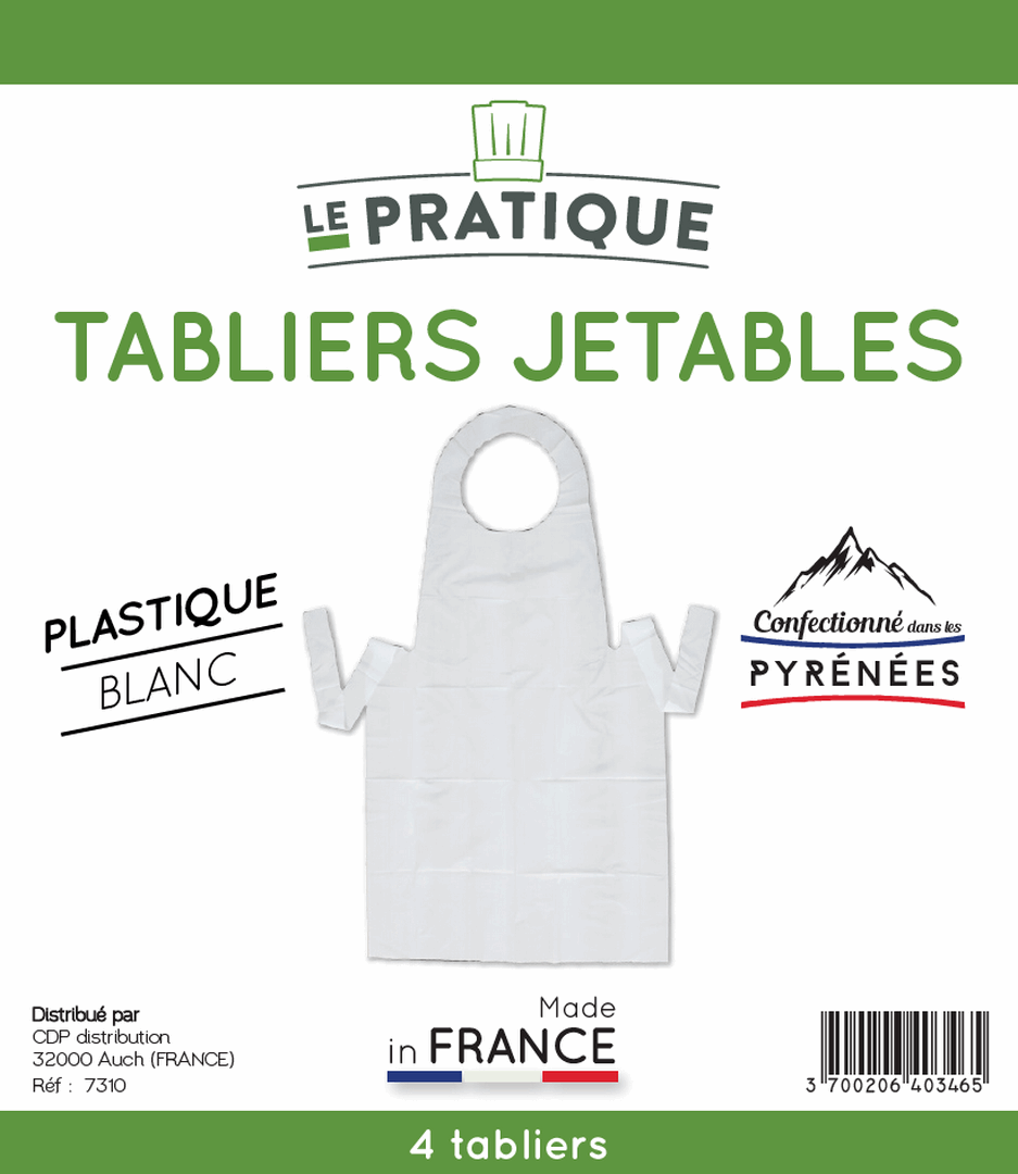 4 tabliers jetables - Le Pratique Tabliers Le Pratique