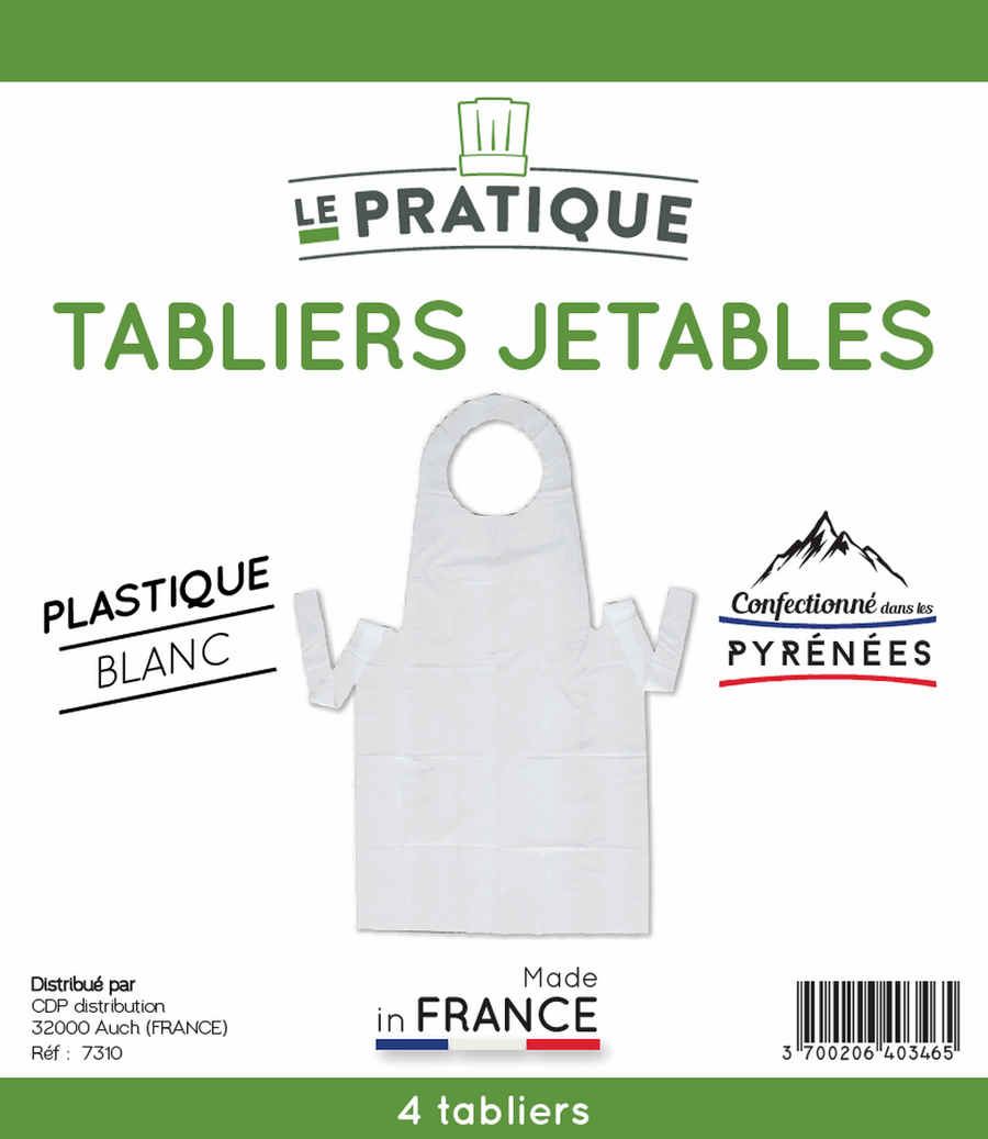 4 tabliers jetables - Le Pratique Tabliers Le Pratique