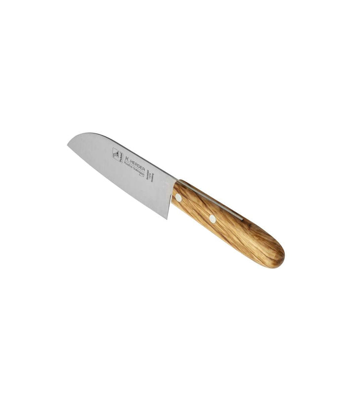 Mini couteau Santoku 13,5cm avec manche en bois d'olivier Couteaux de chef Solingen Germany