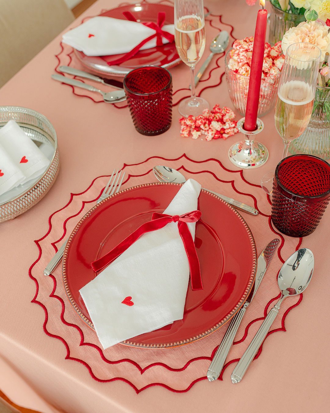 Set de table Navy, rose et rouge Sets de table Mariaida Home