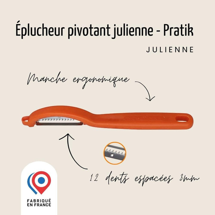 Éplucheur “I” – Pivotant – Julienne | Nogent Daily