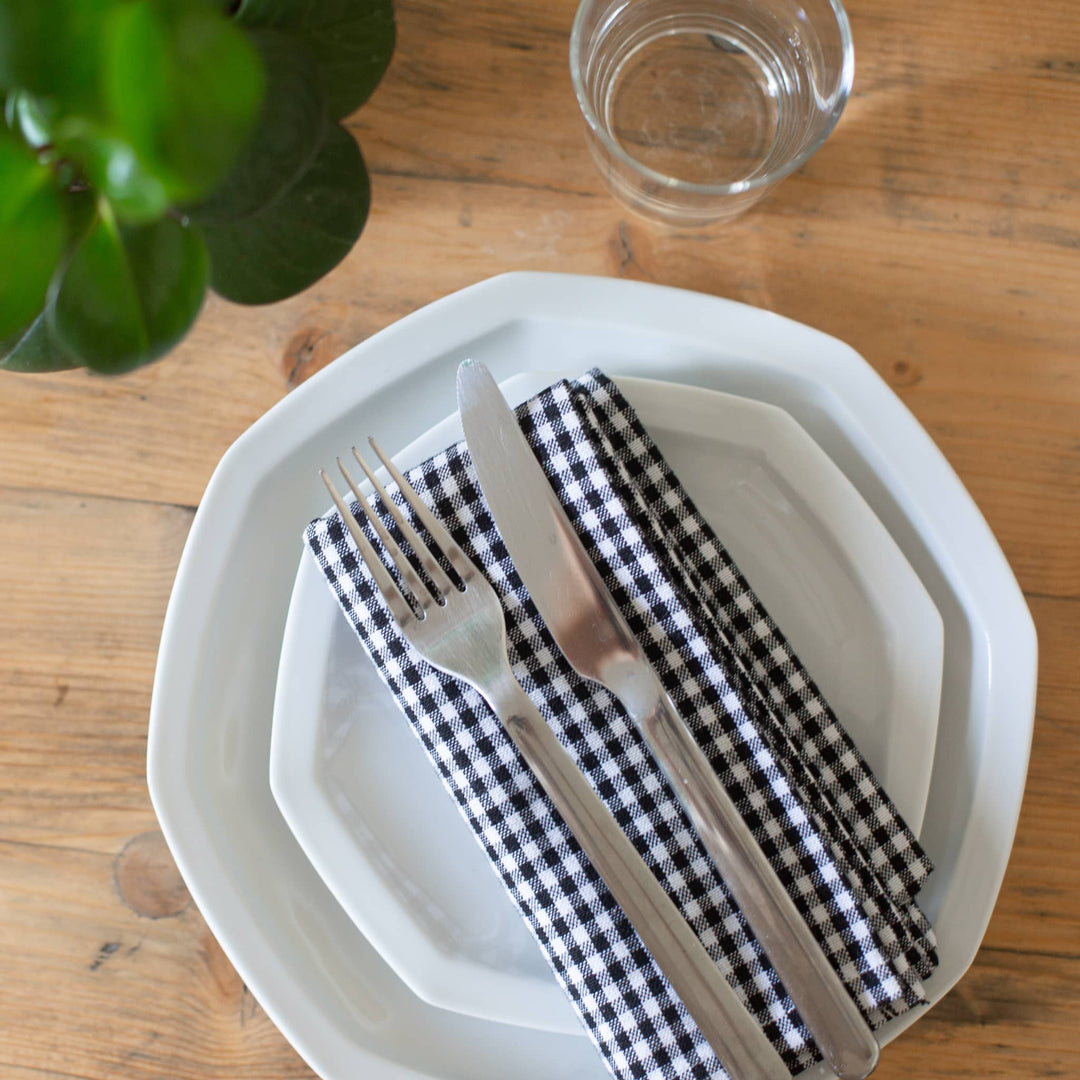 La grande assiette en porcelaine octogonale - Blanche de Limoges Assiettes à diner Ogre la Fabrique