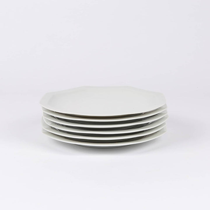 La grande assiette en porcelaine octogonale - Blanche de Limoges Assiettes à diner Ogre la Fabrique