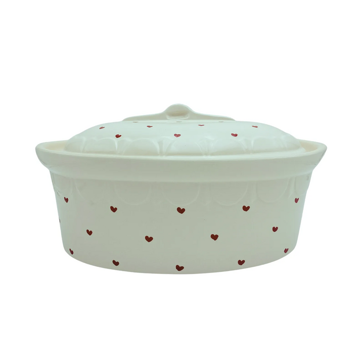 Terrine ovale blanc hertzele