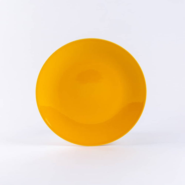 La grande assiette en porcelaine ronde - Jaune moutarde Assiettes à diner Ogre la Fabrique