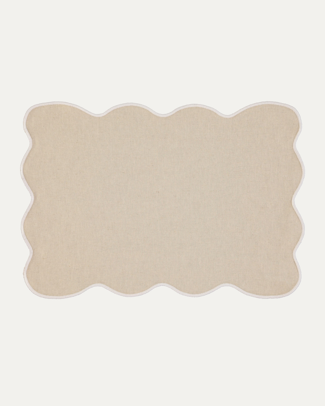 Set de table Palma, beige et blanc Sets de table Mariaida Home