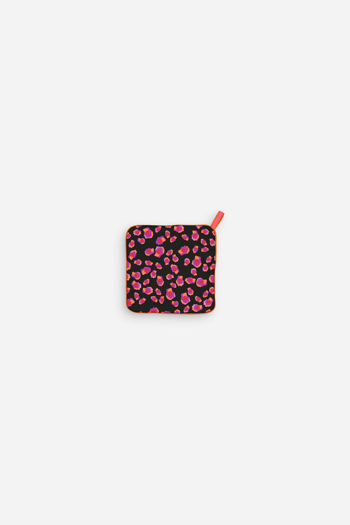 Manique de cuisine motif léopard noir