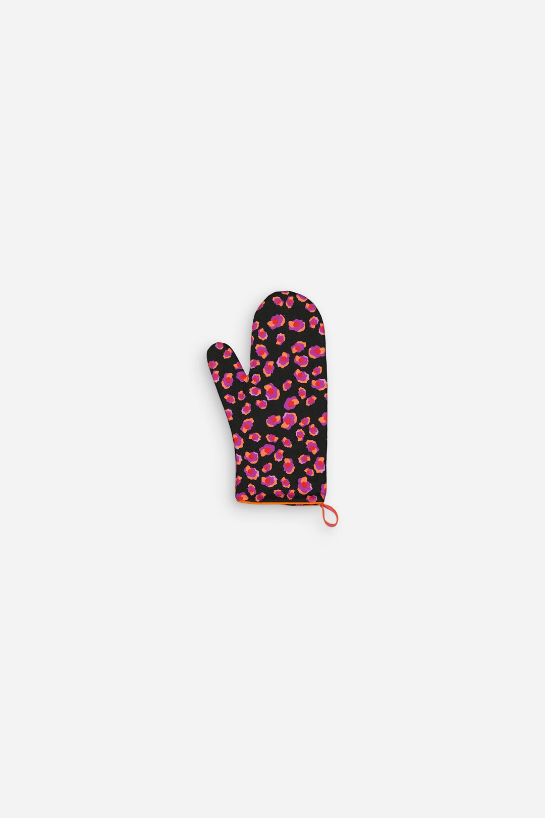 Gant cuisine motif léopard noir