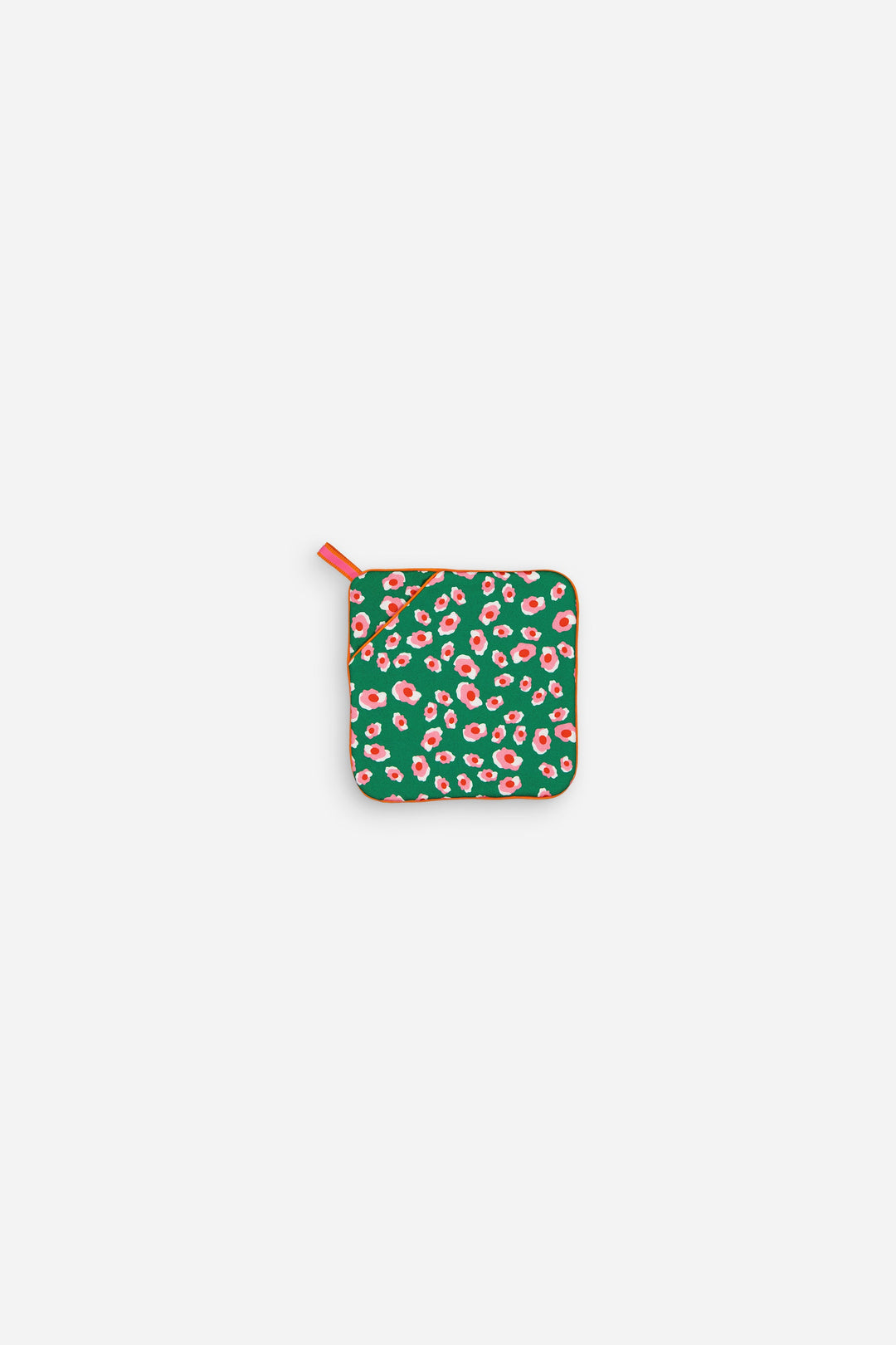 Green leopard print kitchen mitt