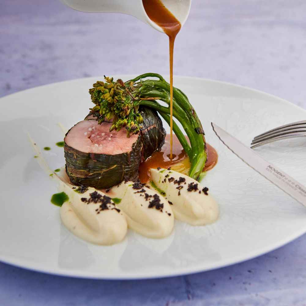 Coffret Couteaux Steak crantés – Cerisier des bois | Nogent Iconic