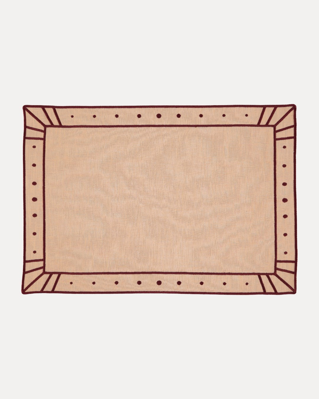 Belle Nuit Placemat, Salmon and Bordeaux