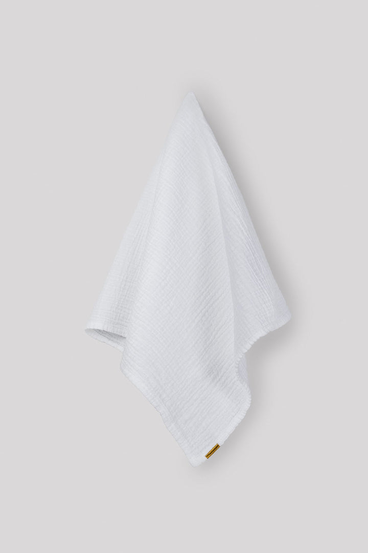 Torchon en double gaze de coton blanc immaculé Torchons Les Pensionnaires