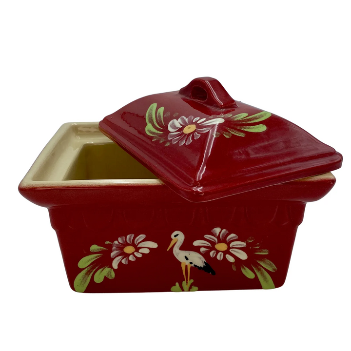 Terrine rectangulaire cerise cigogne