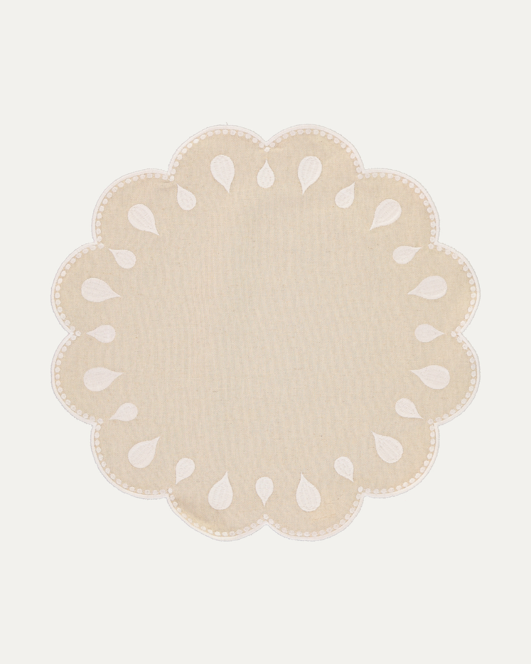 Set de table Gotas, beige et blanc Sets de table Mariaida Home