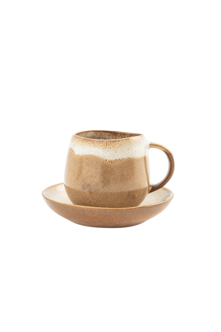 Set de deux mini Mugs Cordoama & soucoupes (4 pieces) Tasses Areias Studio