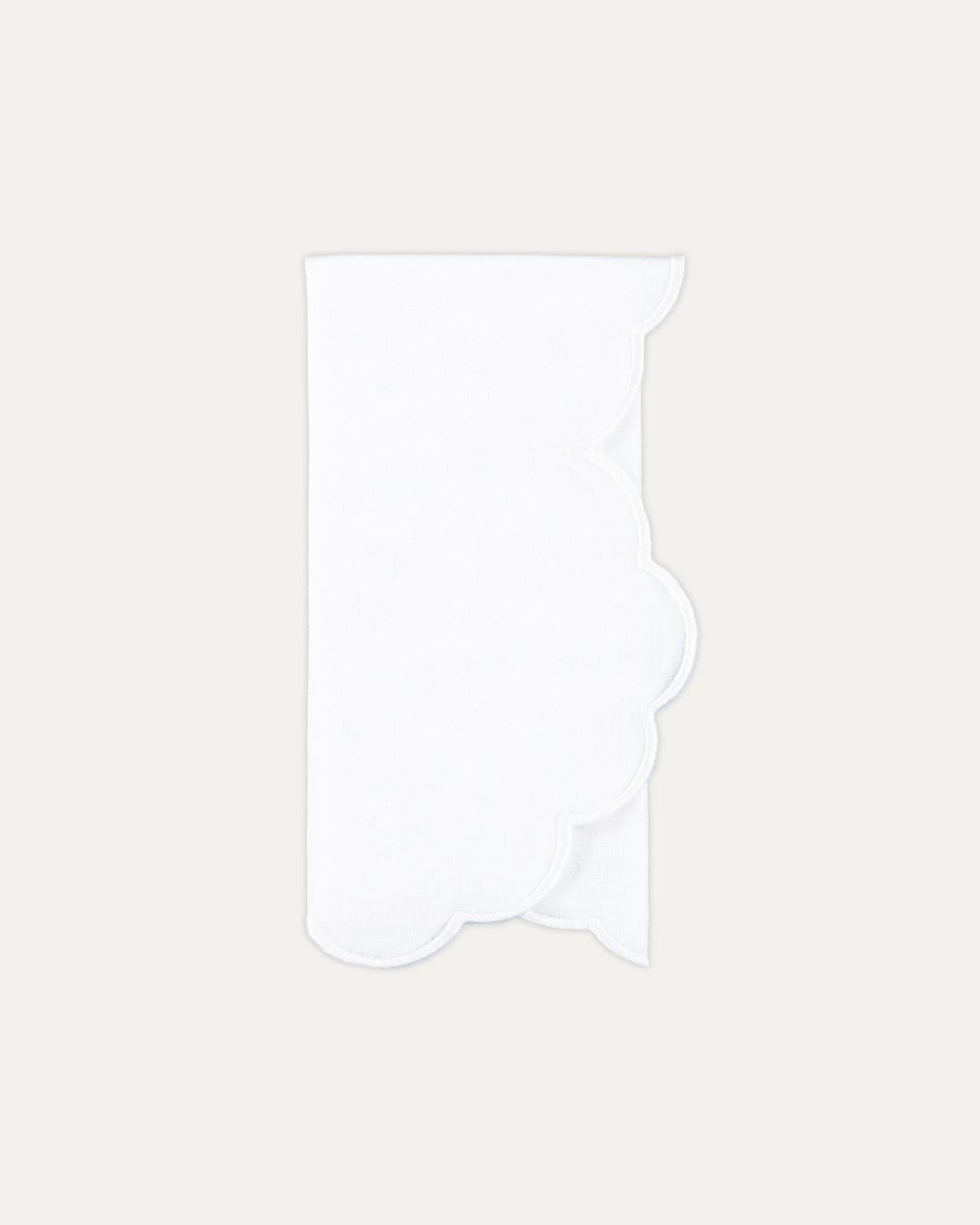 Serviette en lin Iris, blanche Serviettes de table Mariaida Home