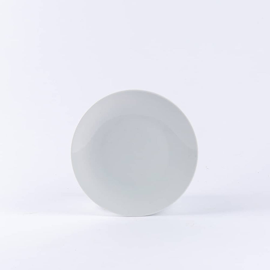 L'assiette à dessert en porcelaine ronde - Blanche de Limoges Assiettes à dessert Ogre la Fabrique