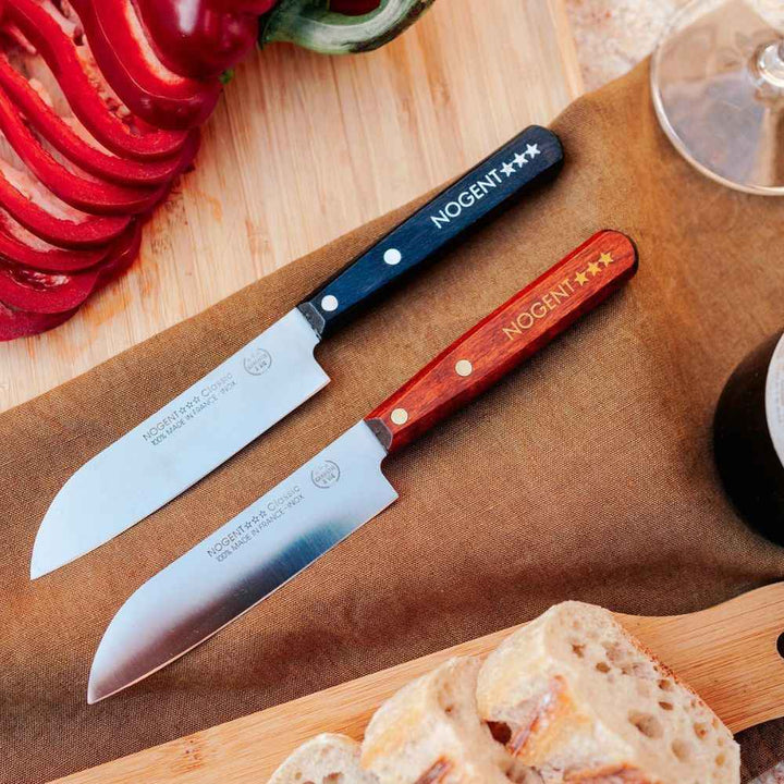 Couteau Santoku - Lame lisse 11cm | Classic Bois Couteaux de chef Nogent 3 Etoiles