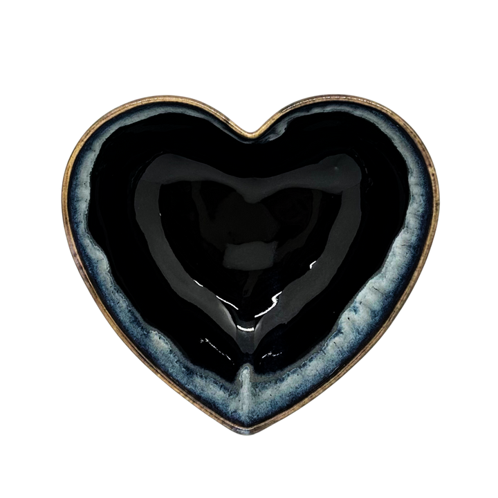 Dark blue heart bowl