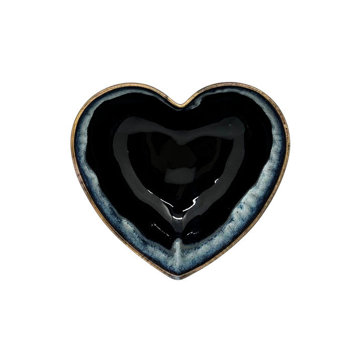 Dark blue heart bowl