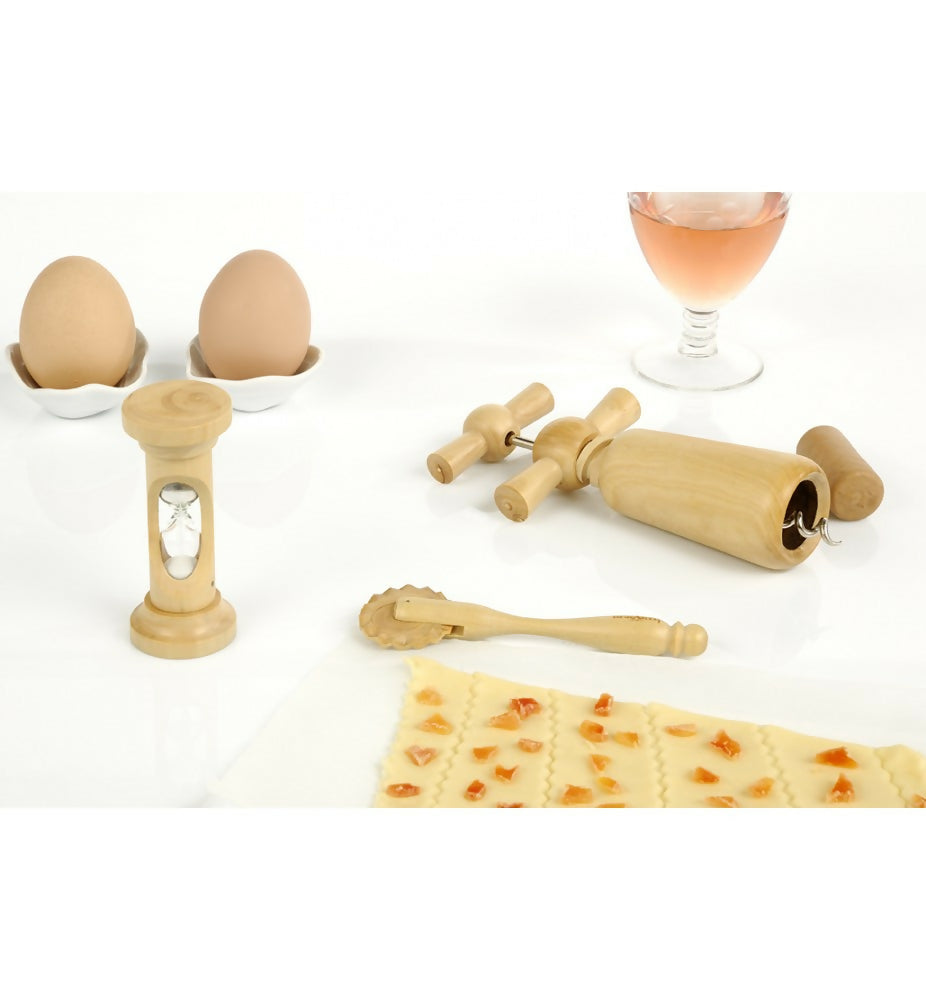 Roulette à pâte en buis verni Roulettes à raviolis Bérard France
