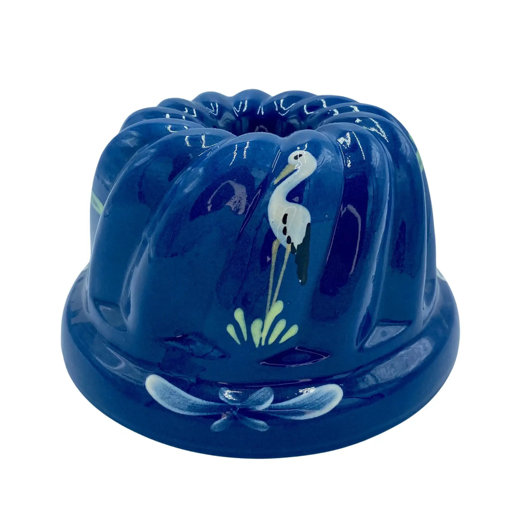 Kougelhopf bleu jean cigogne