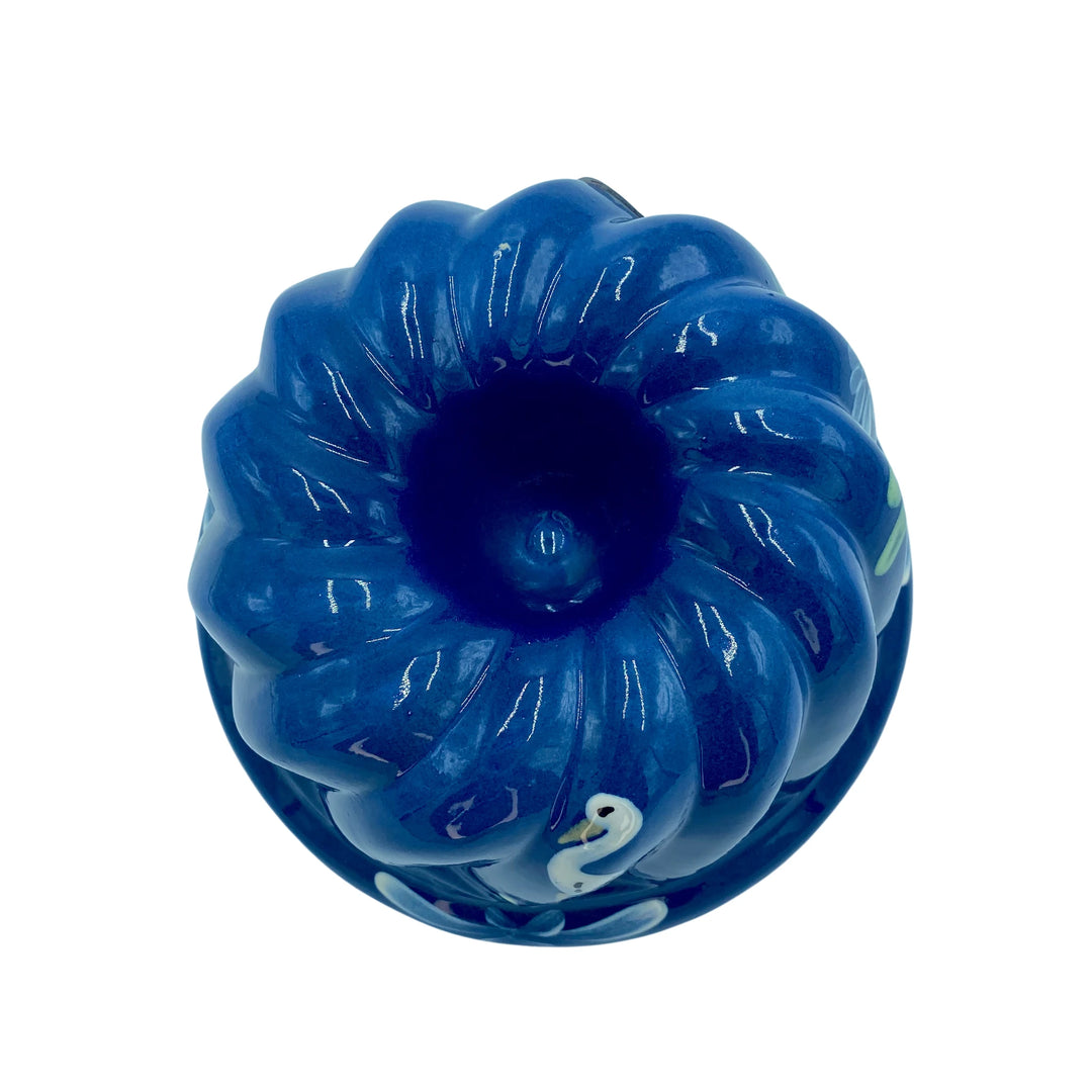 Kougelhopf bleu jean cigogne