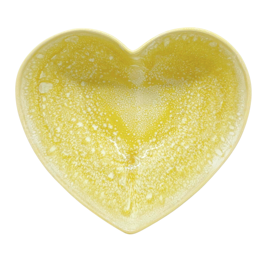 Bol coeur jaune