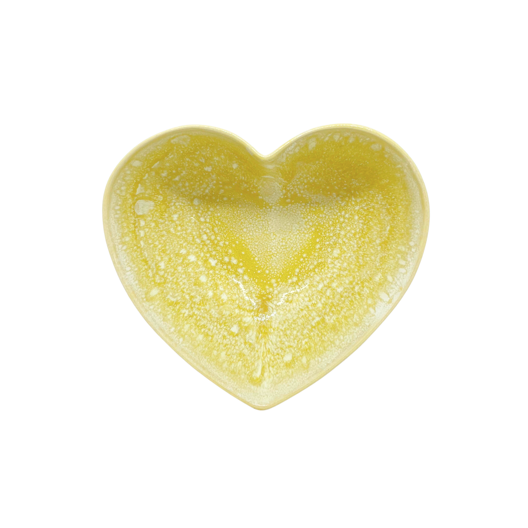 Bol coeur jaune