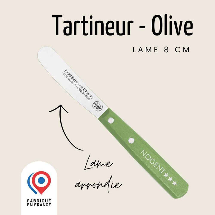 Tartineur - Lame lisse 8cm | Nogent Iconic