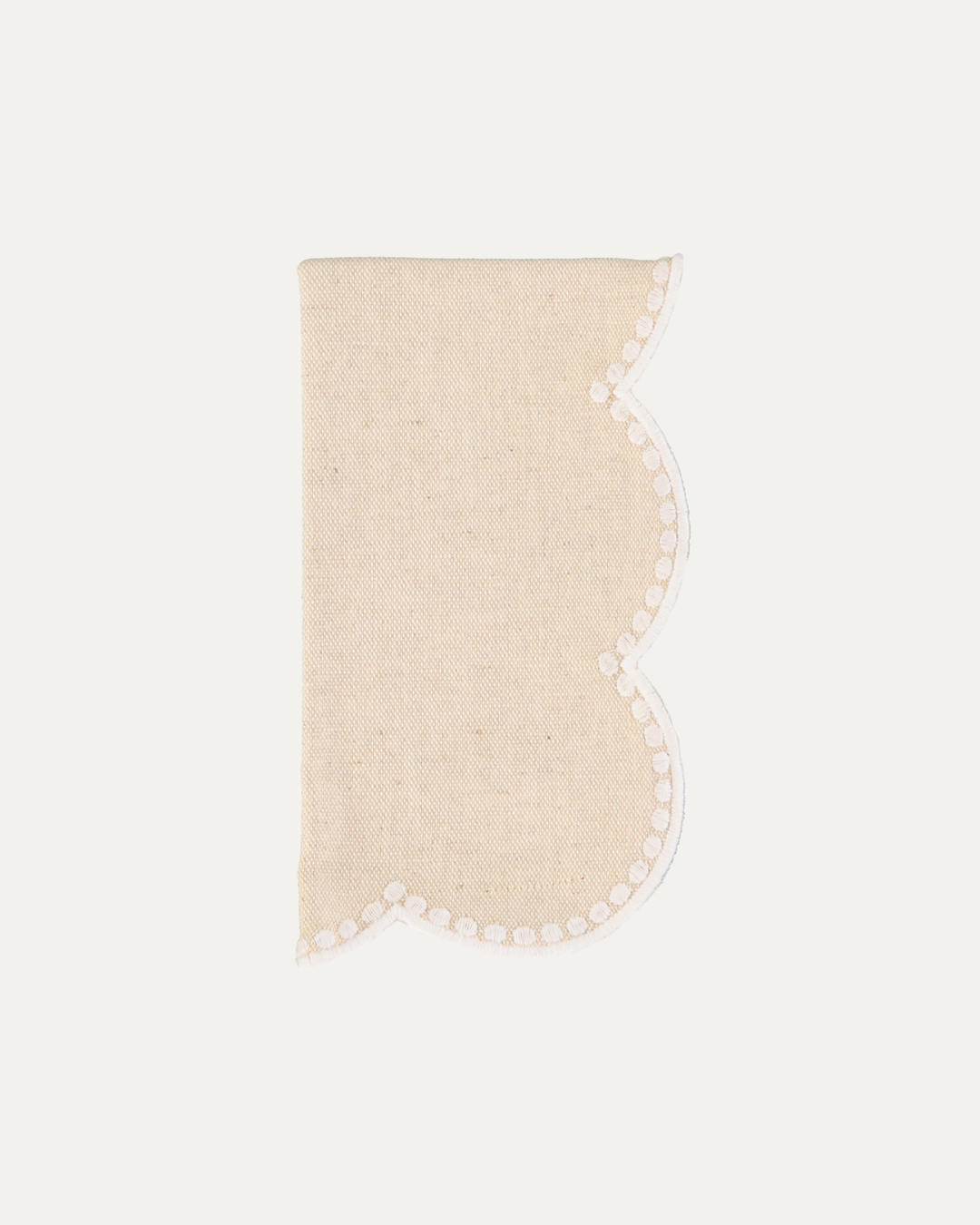 Serviette Gotas, beige et blanc Serviettes de table Mariaida Home