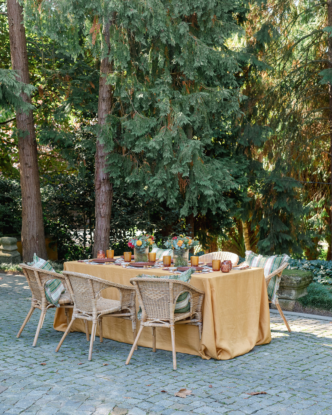 Set de table Gotas, beige et terracotta Sets de table Mariaida Home