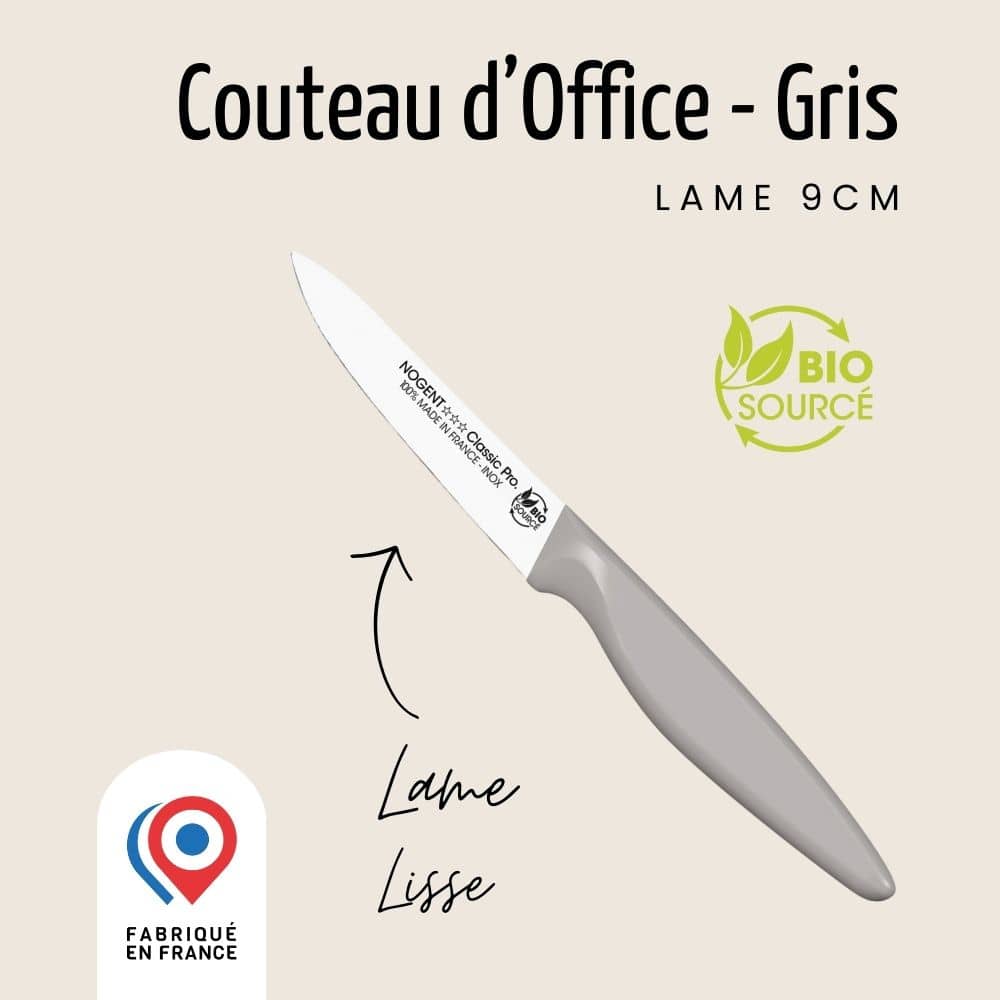 Couteau d'Office – Lame Lisse 9cm | Les Responsables