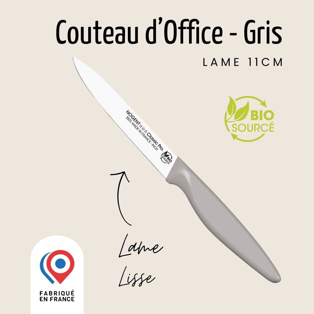 Couteau d'Office – Lame Lisse 11cm | Les Responsables