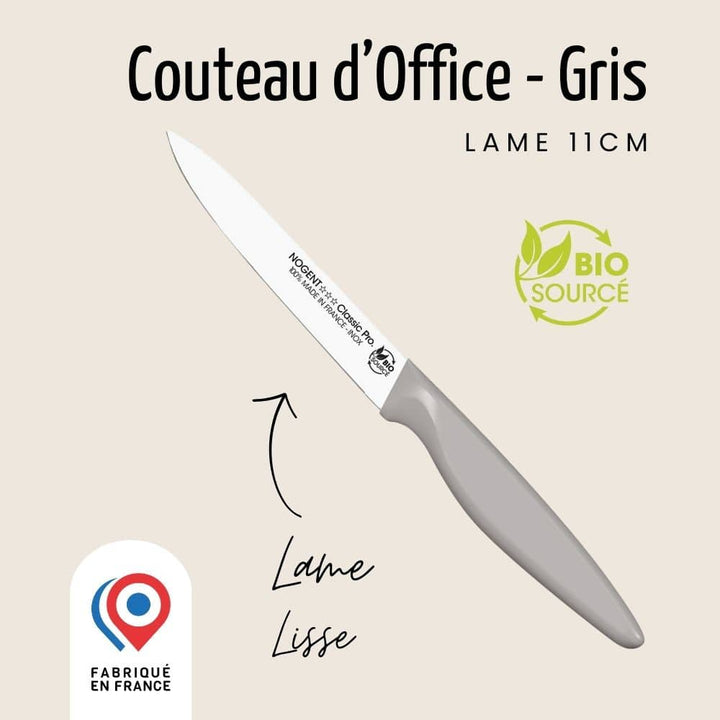 Couteau d'Office – Lame Lisse 11cm | Les Responsables