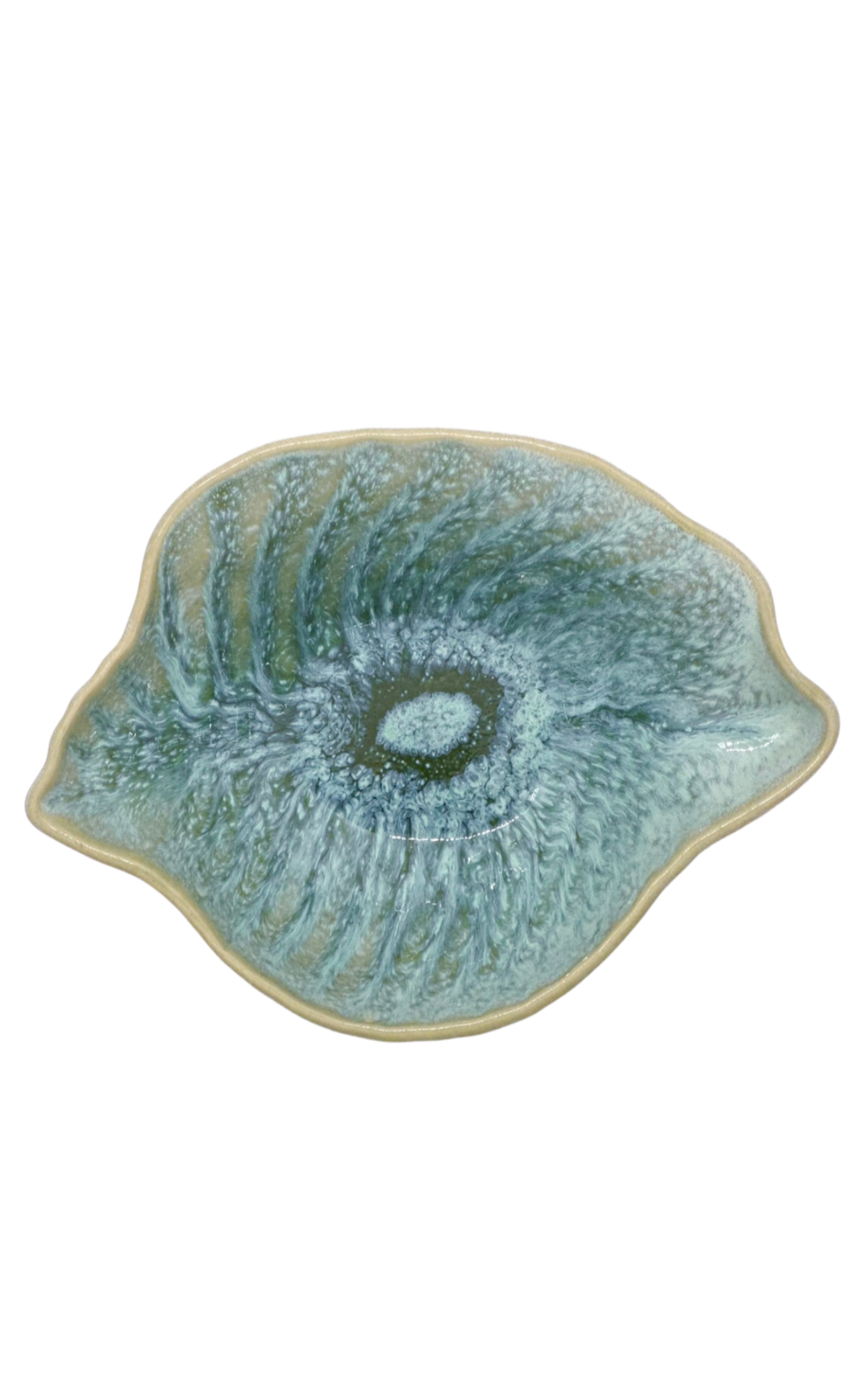 Bol coquillage en céramique portugaise artisanale Céladon Plage