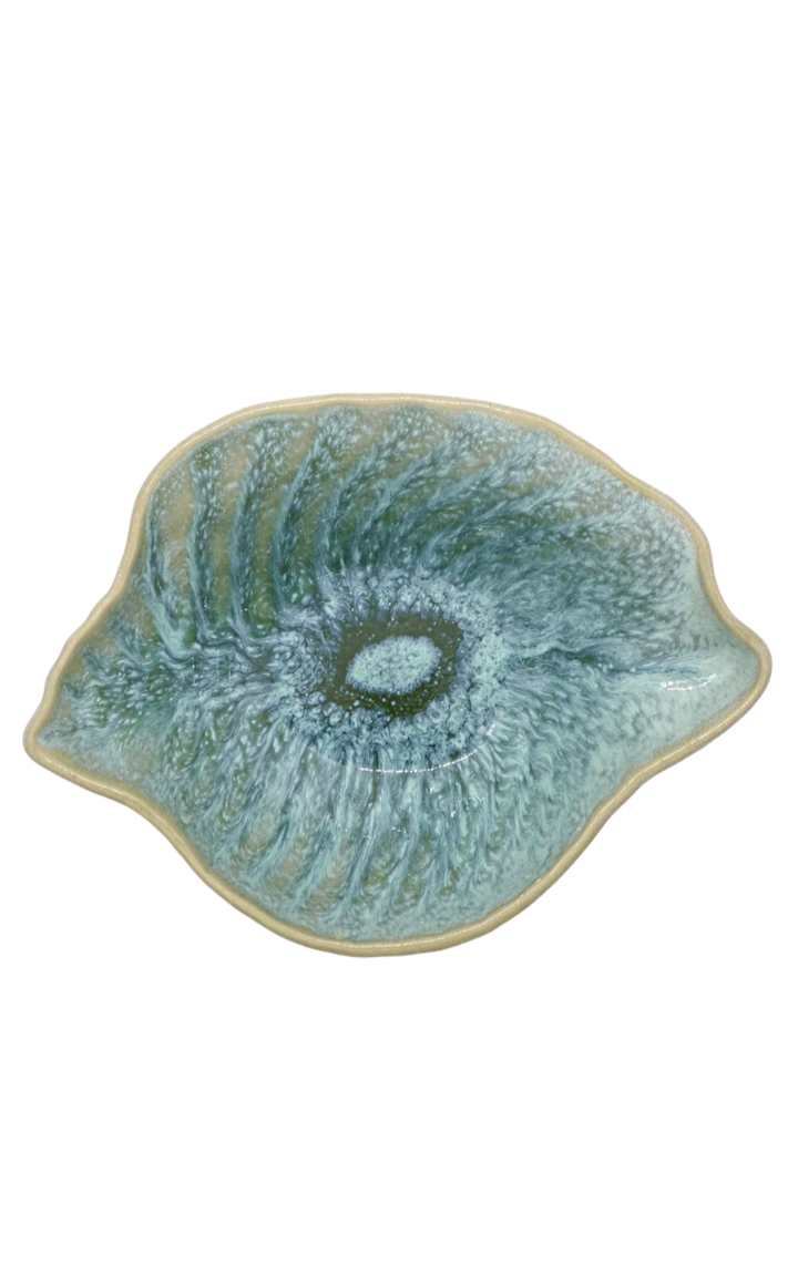 Bol coquillage en céramique portugaise artisanale Céladon Plage