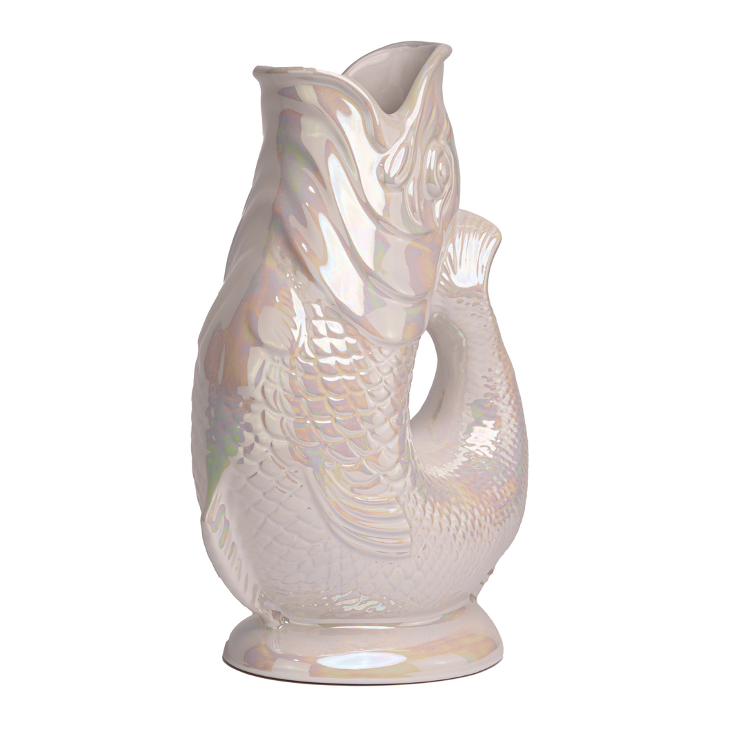 Autenthique Carafe GlouGlou Poisson | Gluggle jug | Nacre irisée