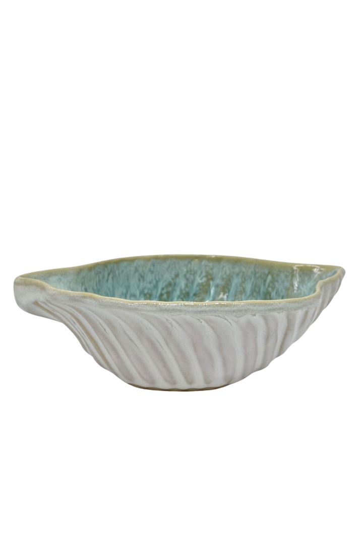 Bol coquillage en céramique portugaise artisanale Céladon Plage