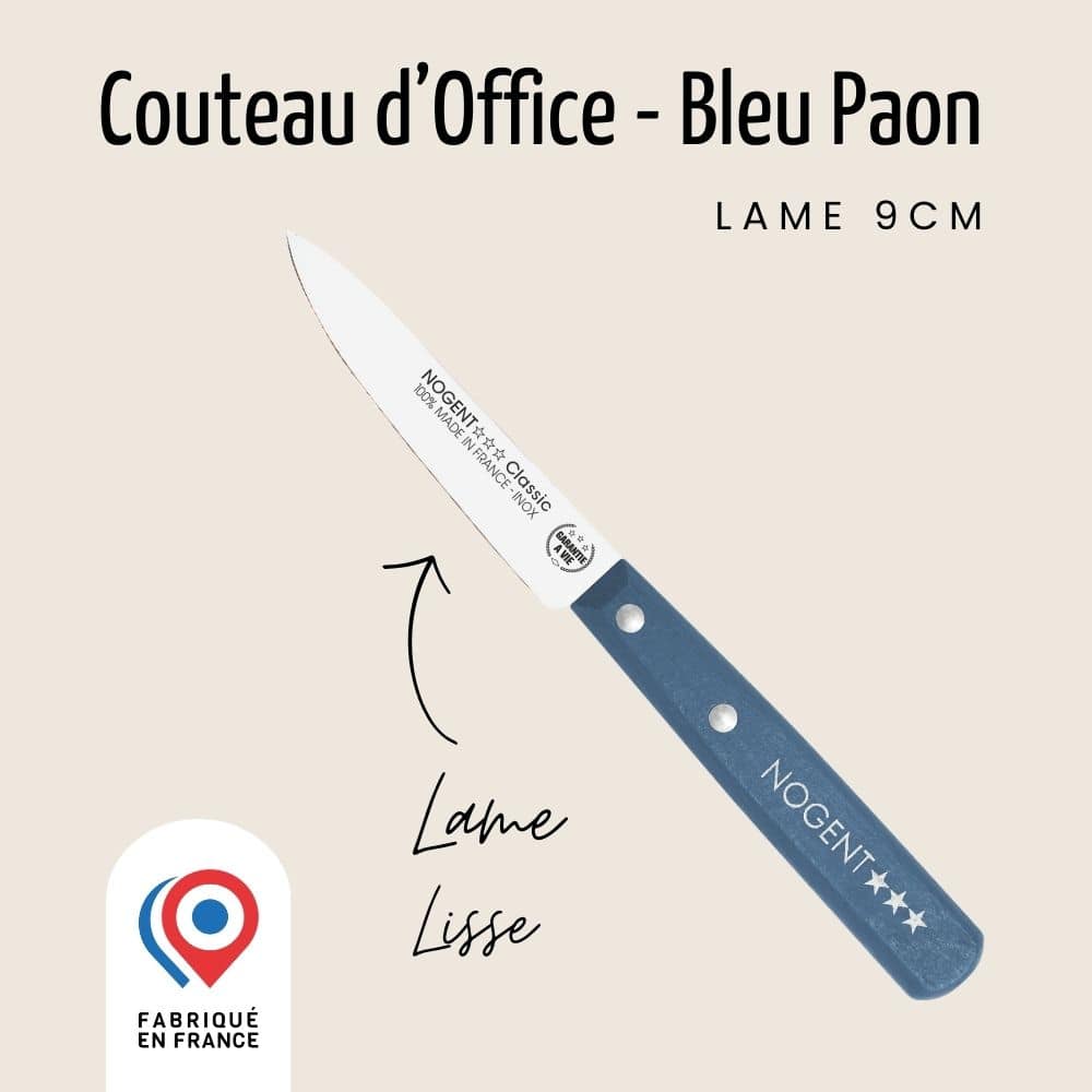 Couteau d'Office - Lame Lisse 9 cm | Nogent Iconic