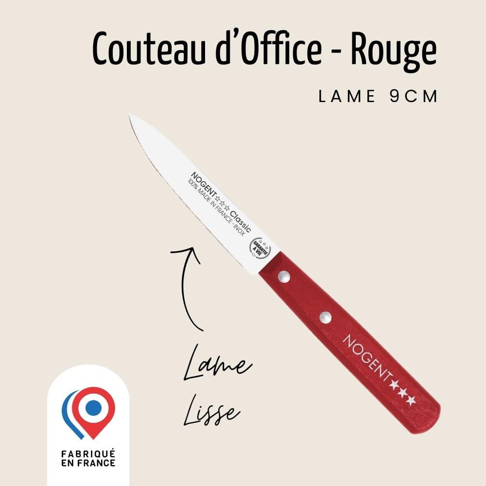 Couteau d'Office - Lame Lisse 9 cm | Nogent Iconic