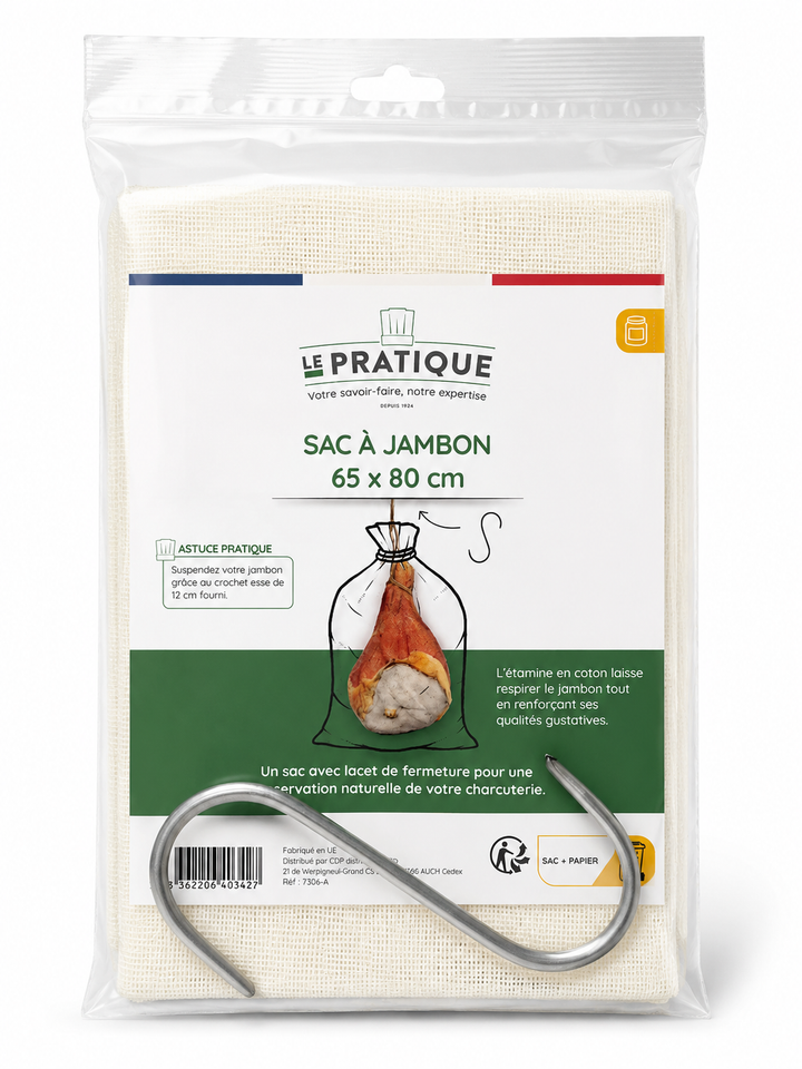 Sac à jambon avec crochet - Le Pratique
