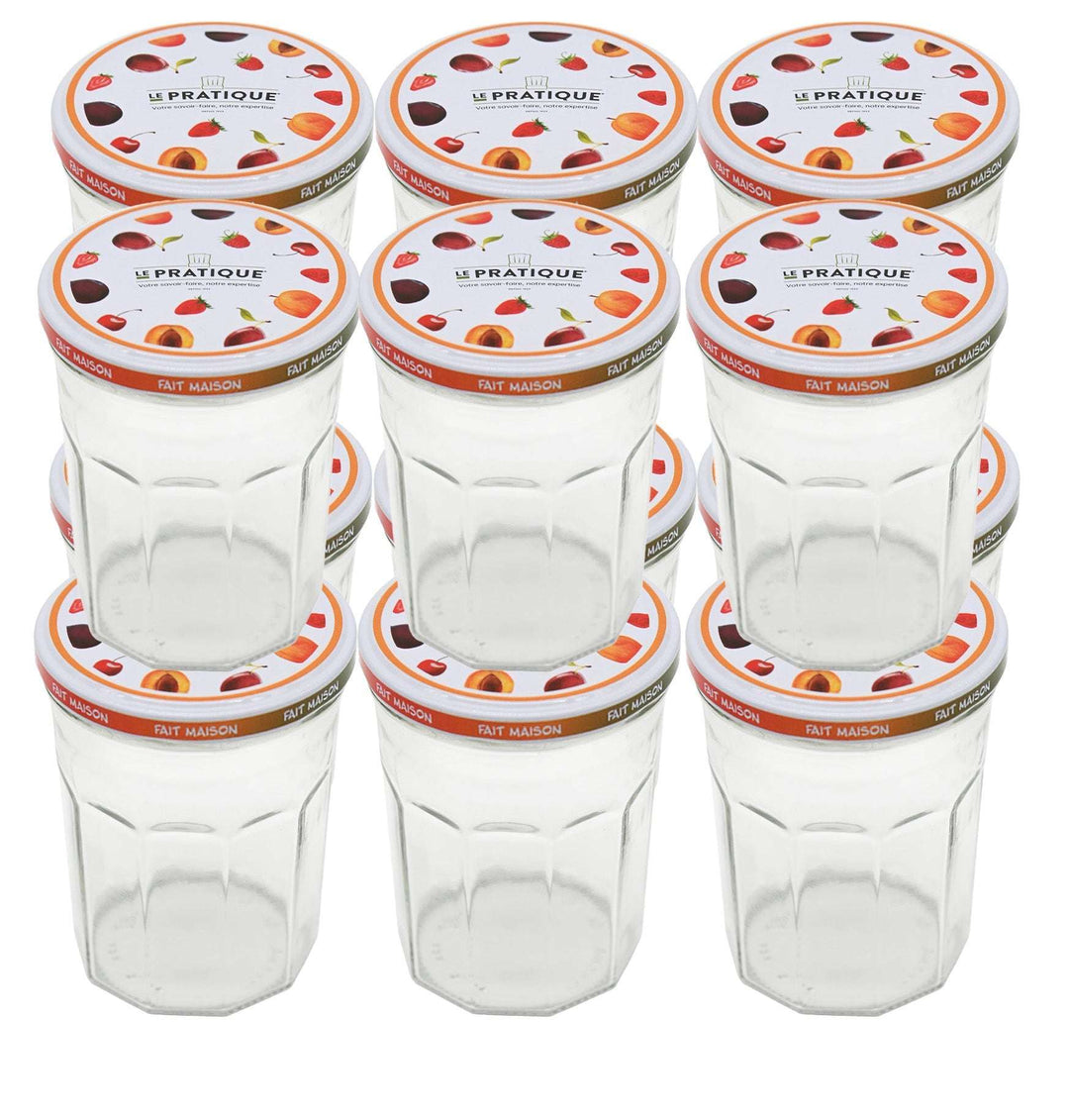 Pots de confiture 385 ml pack de 12 - Le Pratique Confituriers Le Pratique