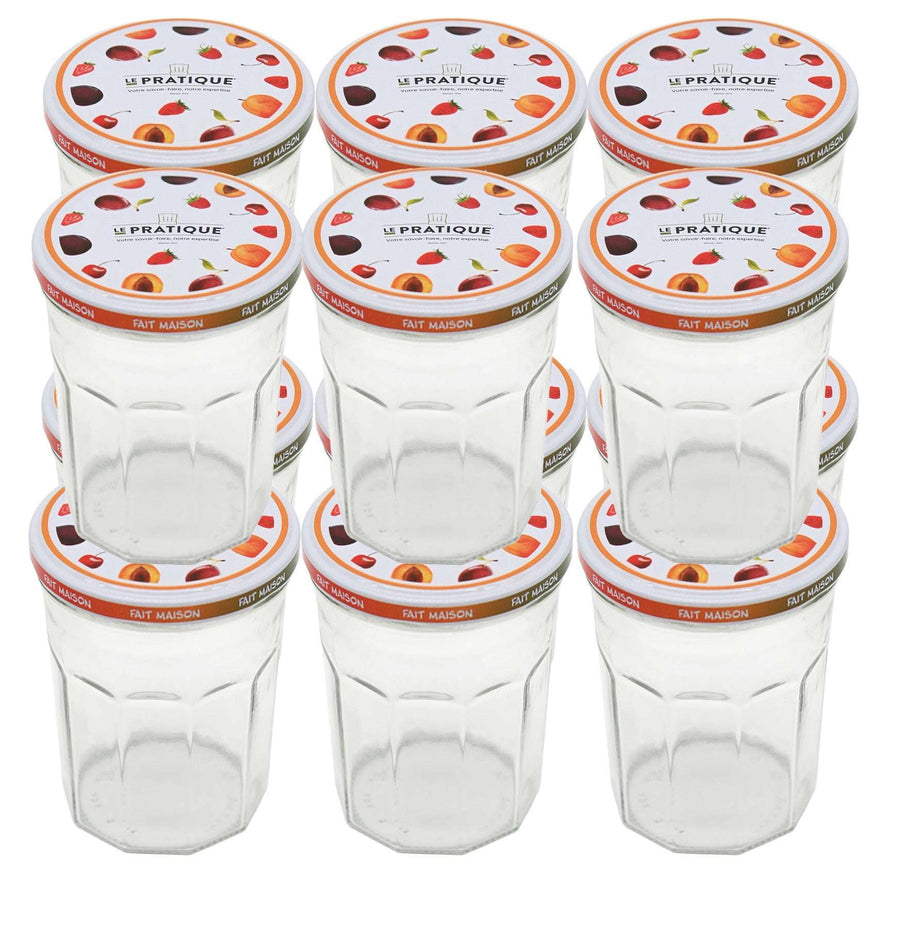 Pots de confiture 385 ml pack de 12 - Le Pratique Confituriers Le Pratique