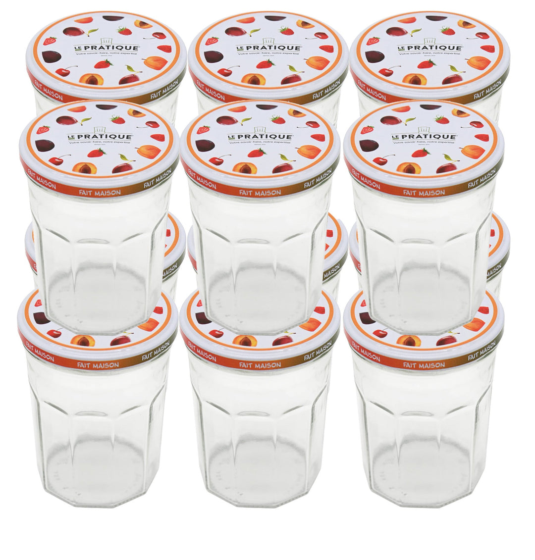 385 ml jam jars, pack of 12 - Le Pratique